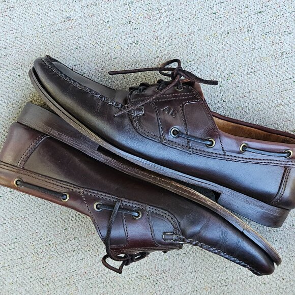 Allan Edmonds Men Shoes/Laceup Brown Leather Shoe Made in USA Size 10.5B main image 12